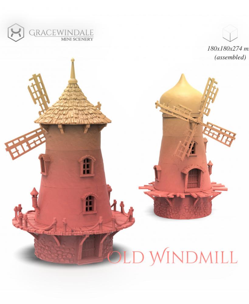 Old Windmill 3d model