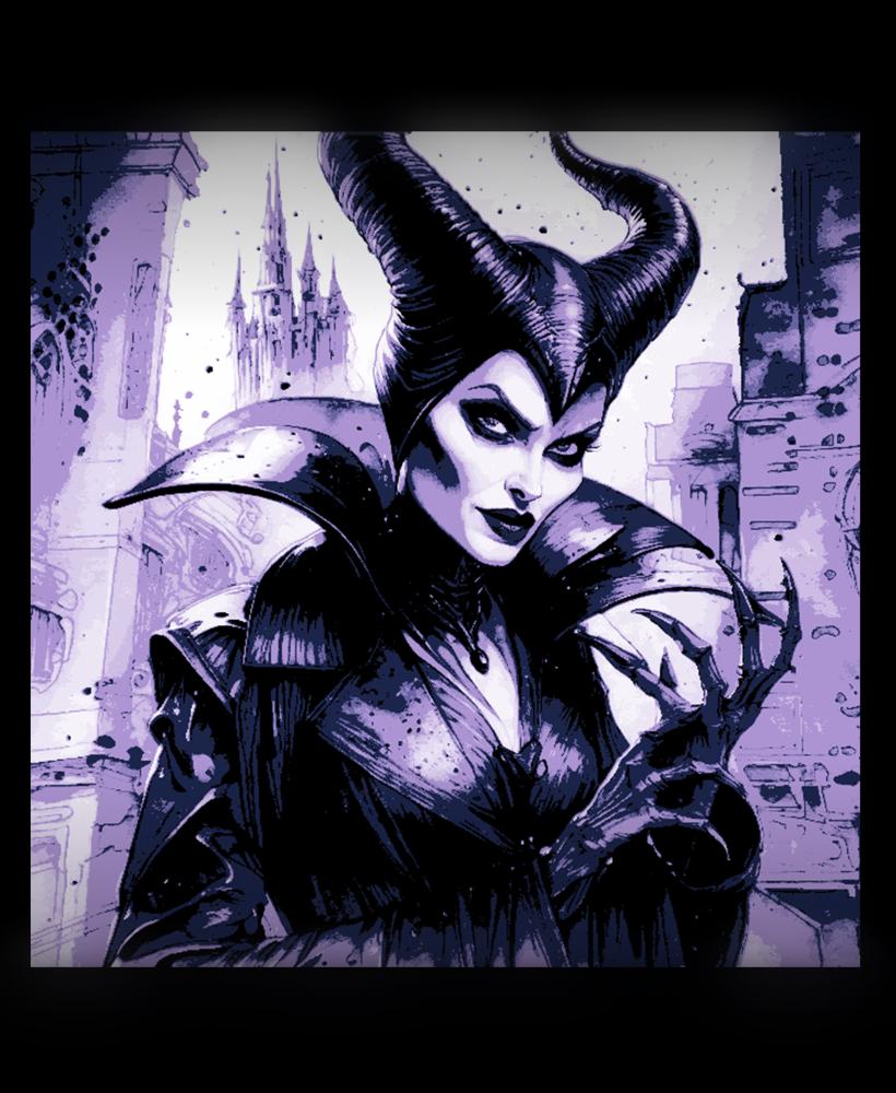 Fanart - Evil Queen Maleficent hatching her evil plan 3d model