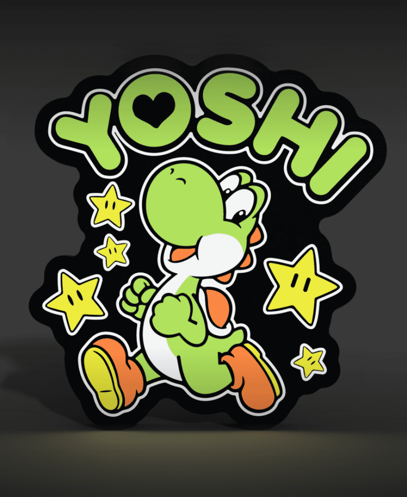 Yoshi Lightbox LED Lamp 3d model