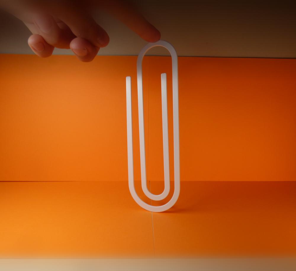 Giant paperclip 3d model