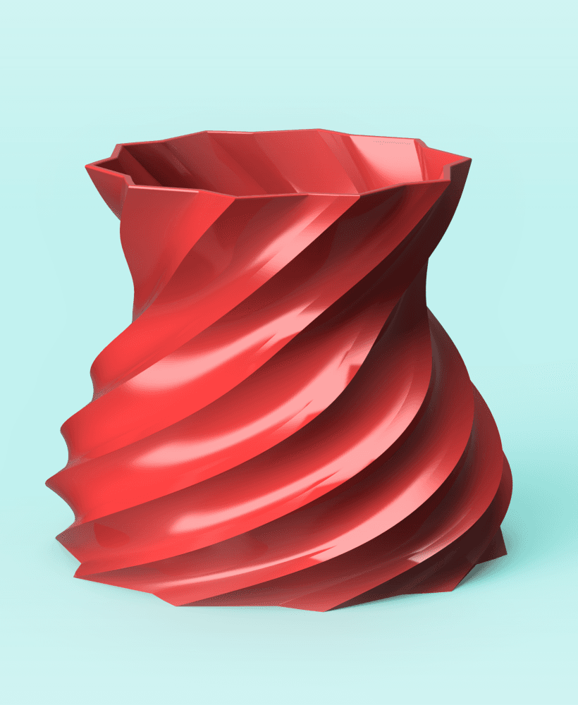 Twisted Spiral Vase 3d model