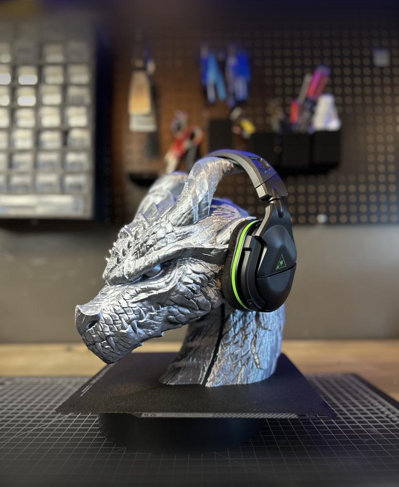 Dragon Headphone Holder/Sculpture 3d model