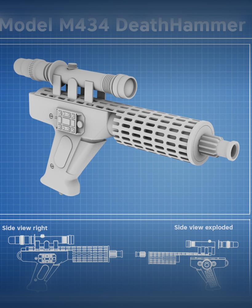 Model M434 DeathHammer 3d model