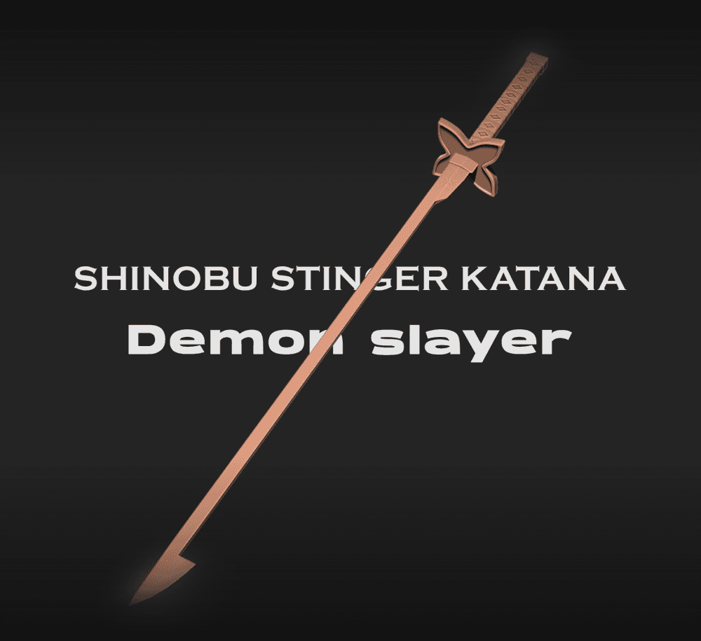 Shinobu stinger katana - Demon slayer 3D print model 3d model