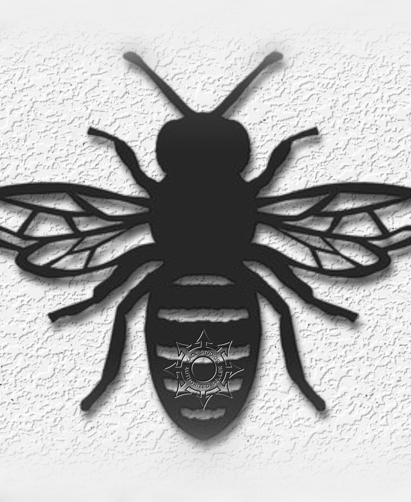 honeybee wall art honey bee garden decor 3d model