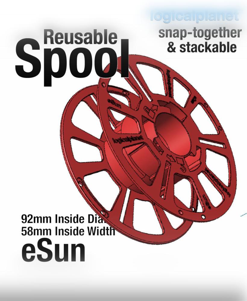 Reusable Filament Spools for eSun Refillament 3d model