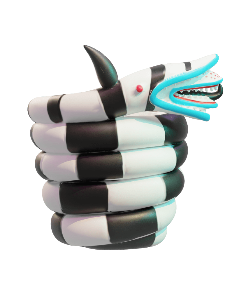 Beetlejuice Popcorn Bucket 3d model