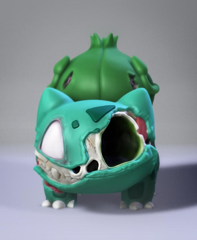 Zombie Bulbasaur 3d model