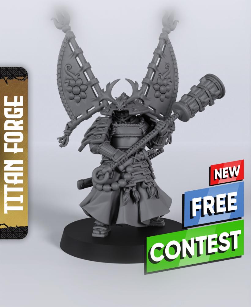 General of Dragon Empire - With Free Dragon Warhammer - 5e DnD Inspired for RPG and Wargamers 3d model