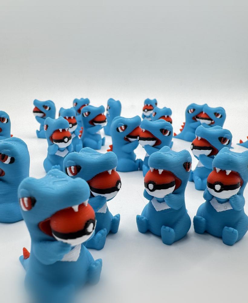 Totodile Pokemon (Nosupport, 3mf included) 3d model