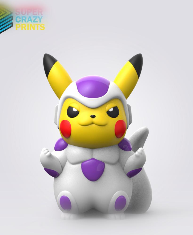 Pikachu Frieza (Easy Print No Supports) 3d model