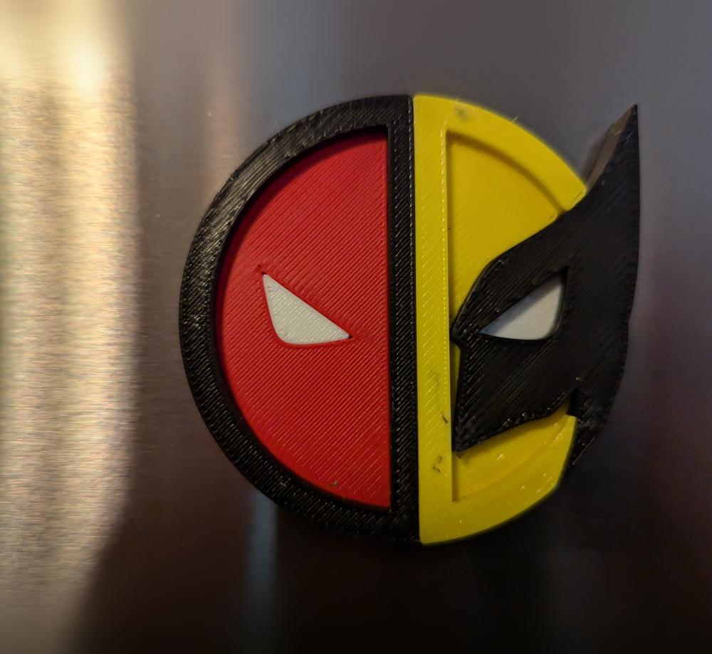Deadpool and Wolverine Magnet 3d model