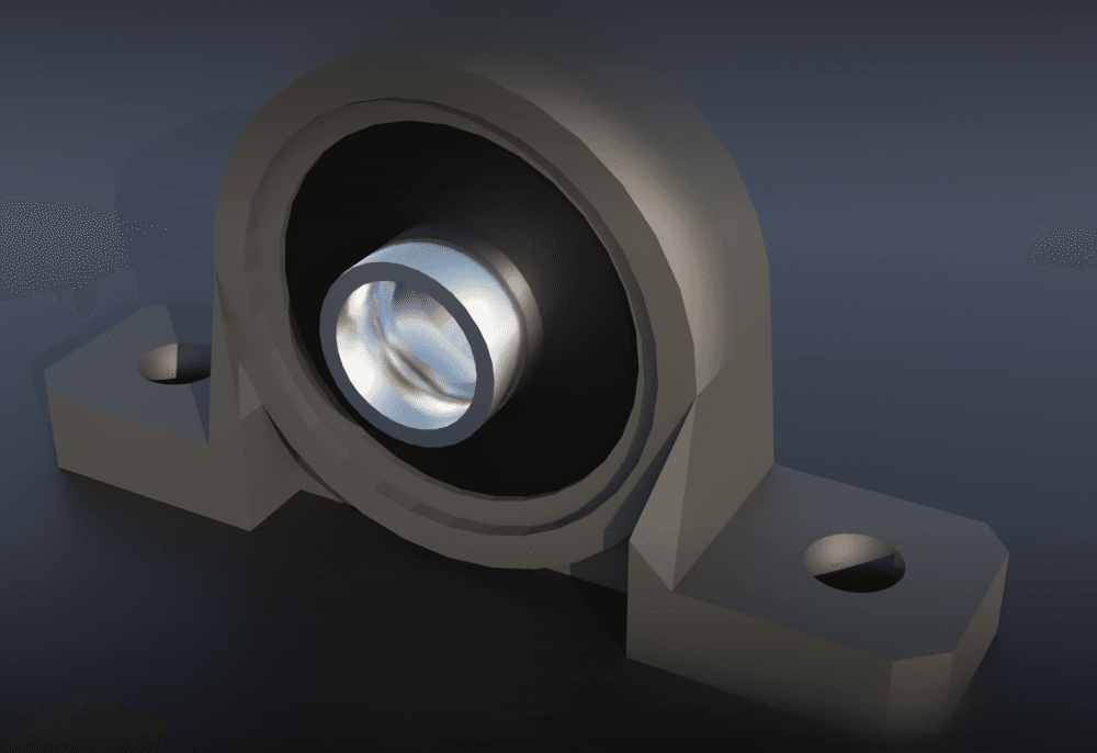 KP08 bearing object with exact dimensions 3d model