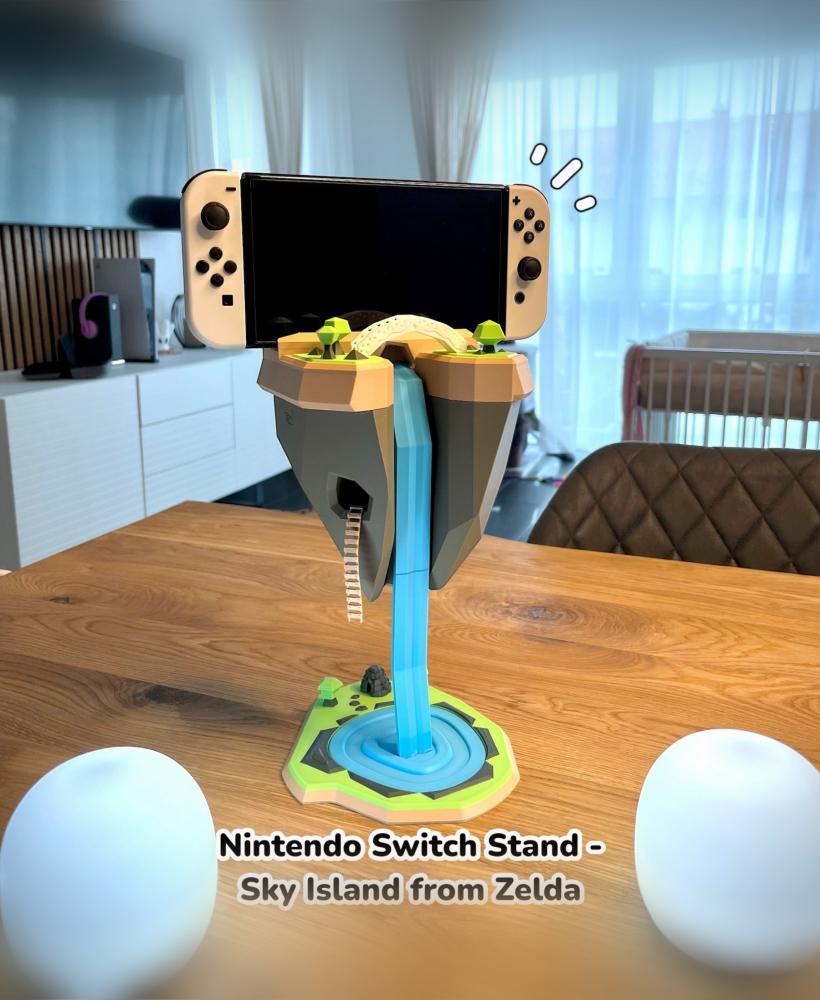 Nintendo Switch Stand - Inspired by the floating Islands from "Legend of Zelda" 3d model