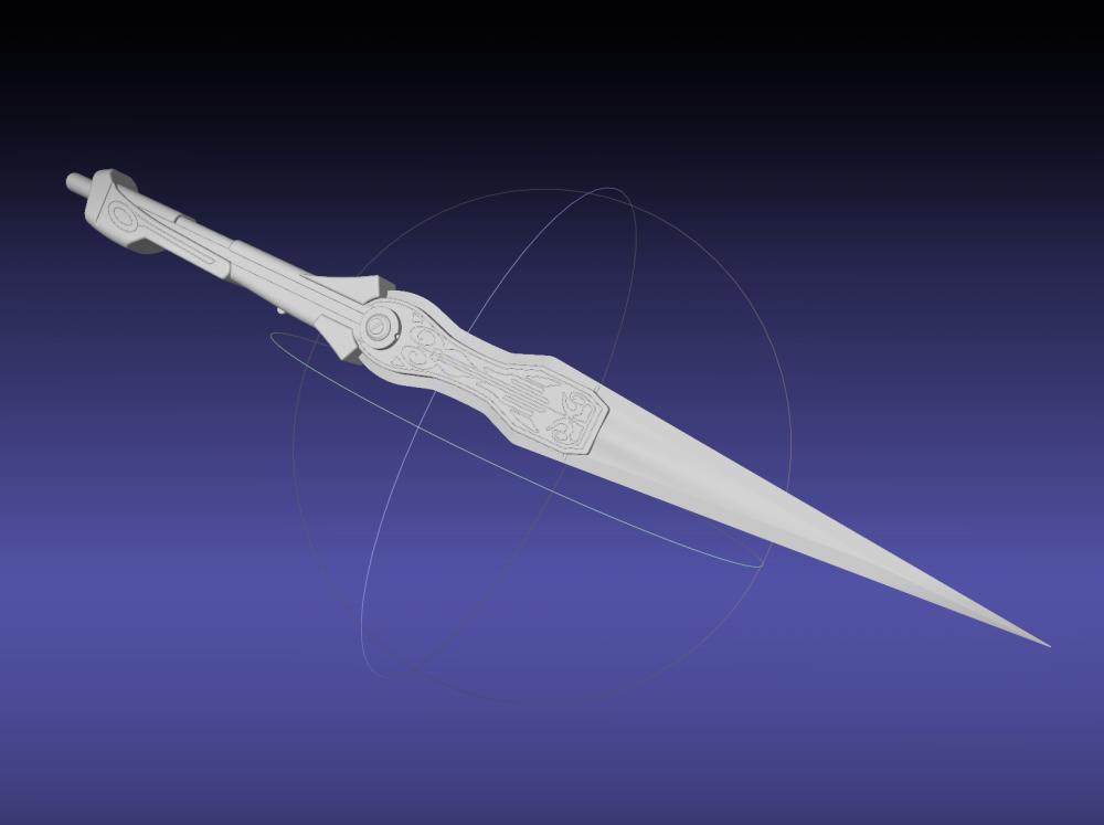 RWBY Pyrrha Nikos Spear Printable Assembly 3d model