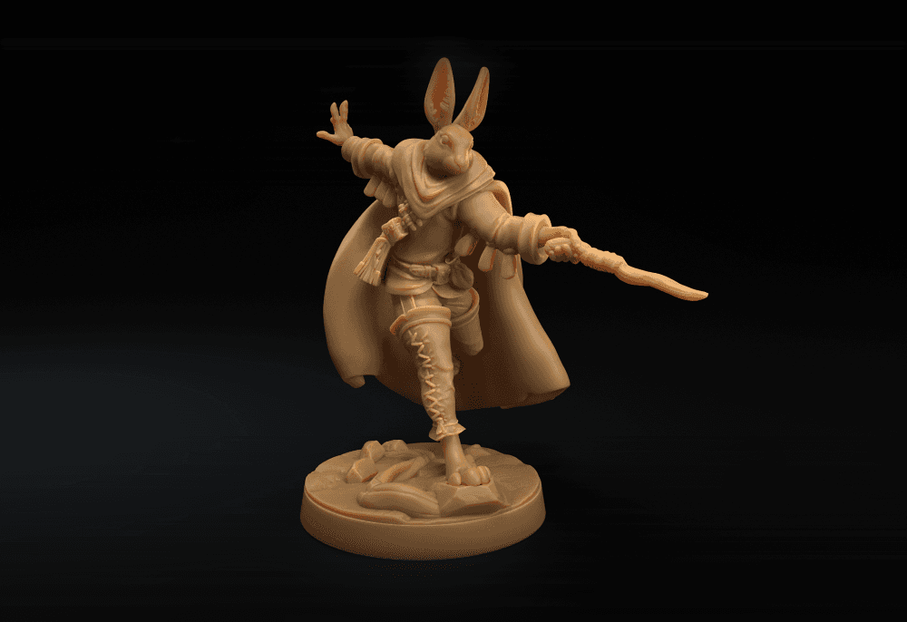 Rabbit Heroes with daggers 3d model