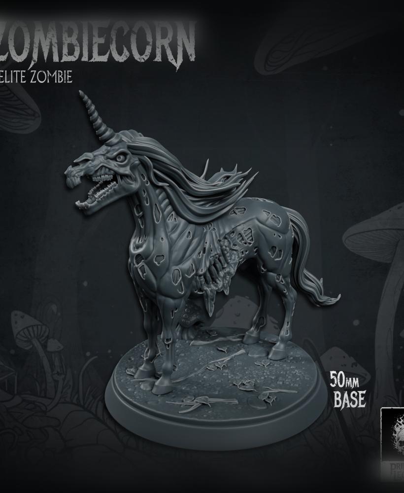 Zombiecorn 01 (50mm Base) 3d model