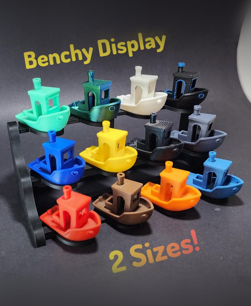 Benchy Holder Display - 2 Sizes 3d model