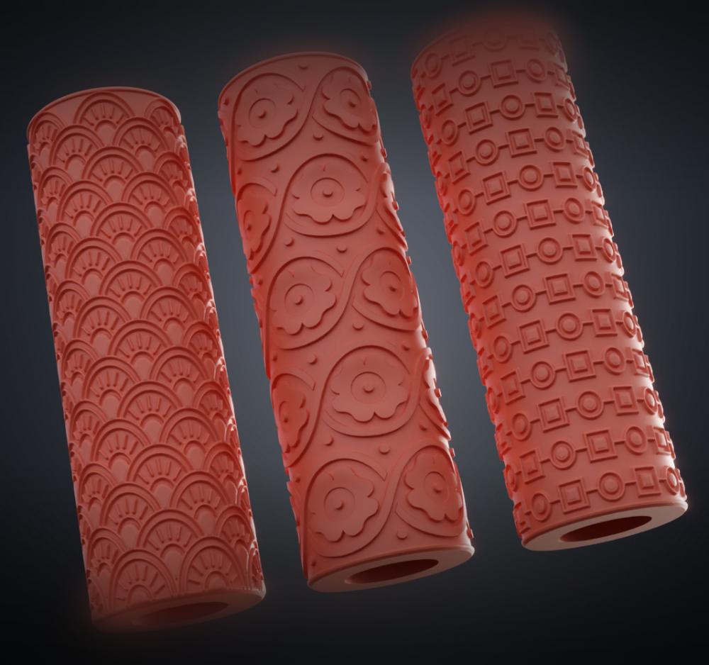 Texture Rollers Renaissance wide Vol.1 (1-3) 3d model