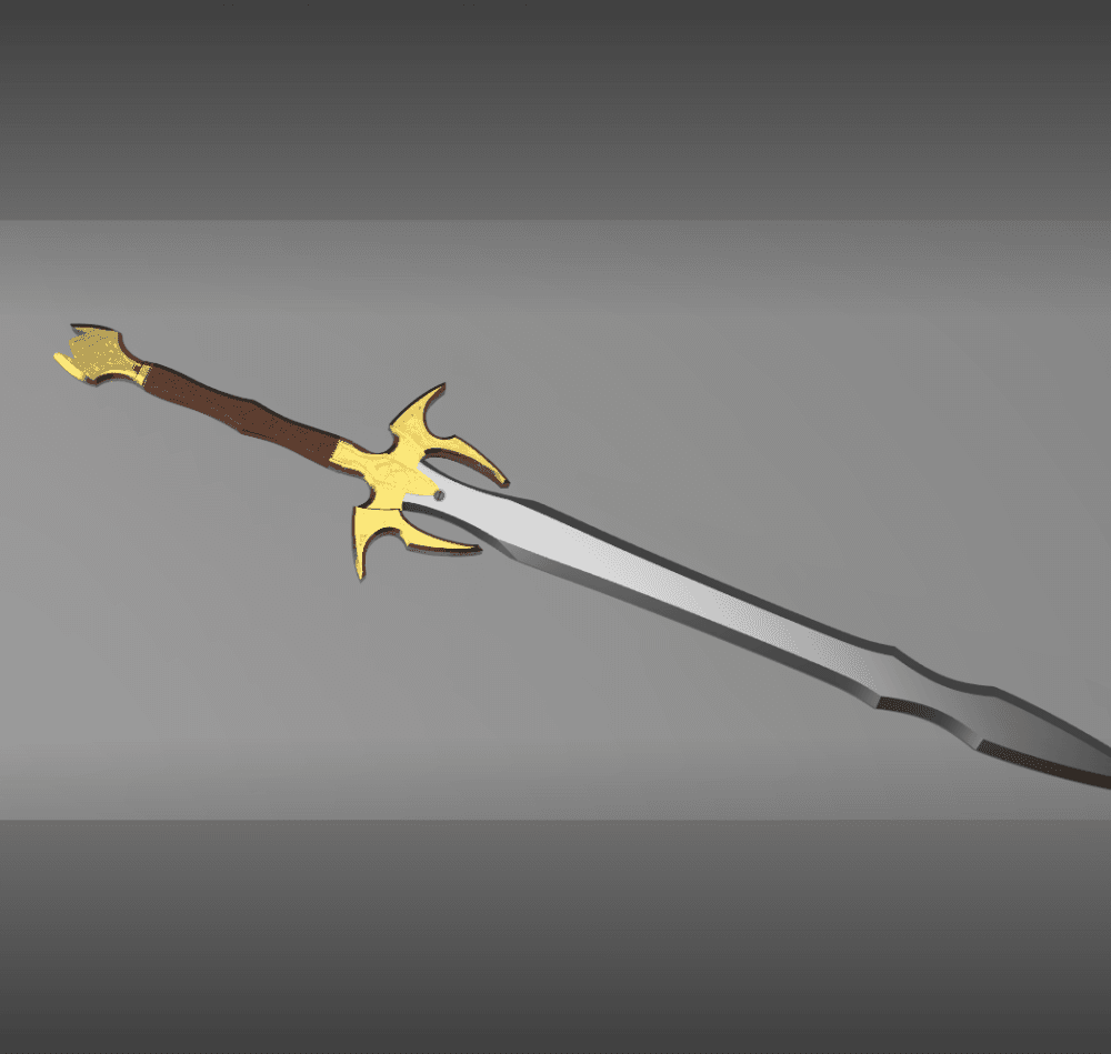 Thor Ragnarok Heimdall Inspired Replica Sword Prop 3d model