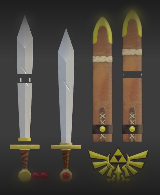 SWORD OF THE HERO FROM ZELDA TEARS OF THE KINGDOM 3d model