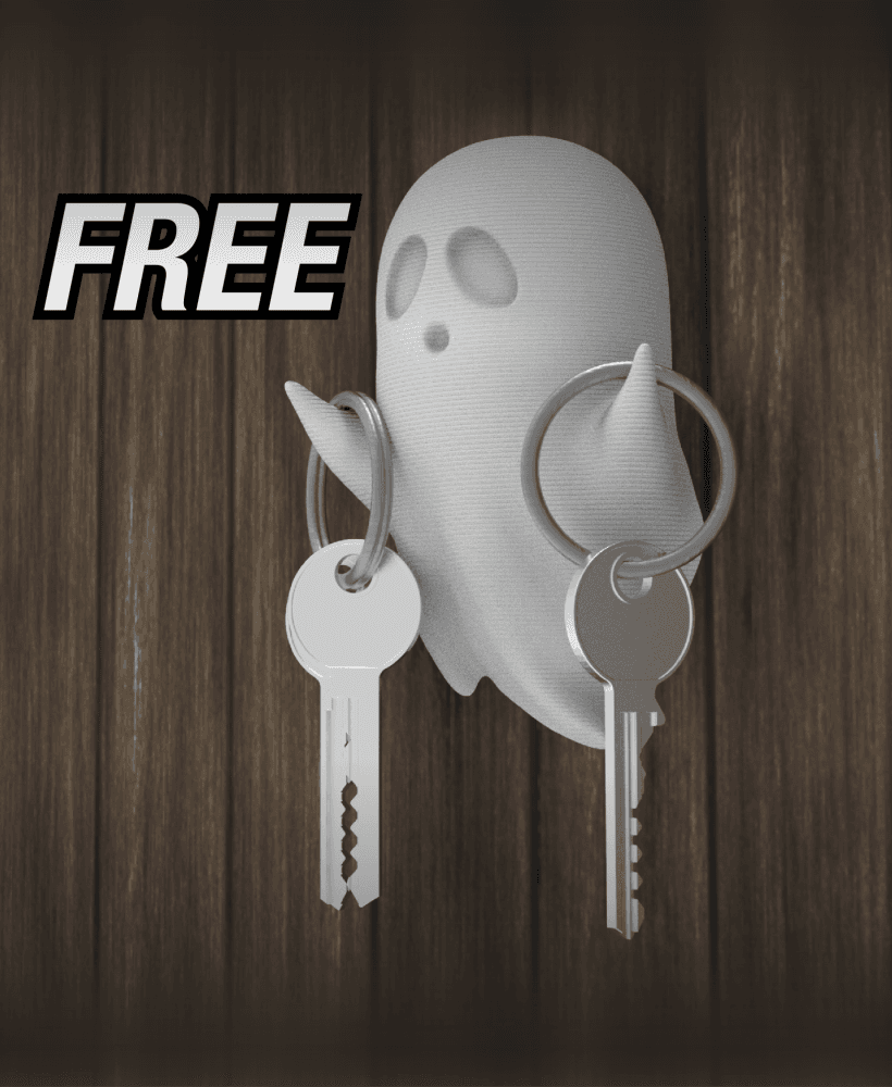 Ghost Key Holder - Halloween Edition 3d model