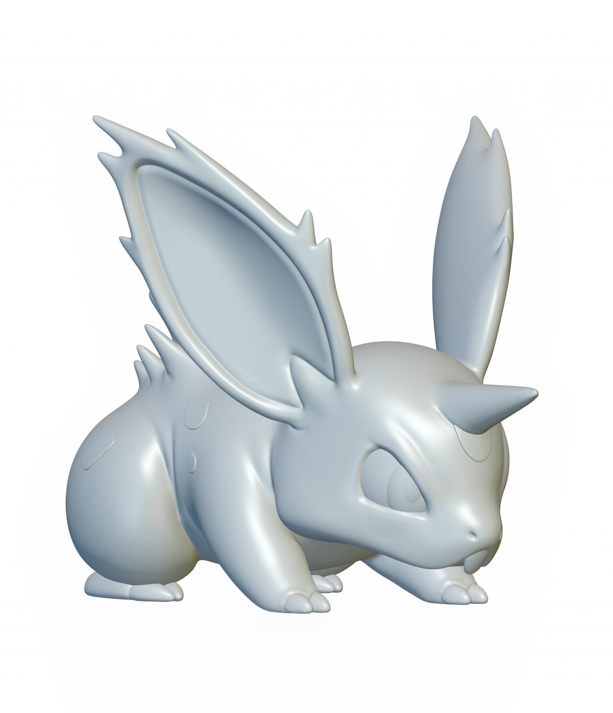 Pokemon Nidoran #32 - Optimized for 3D Printing 3d model