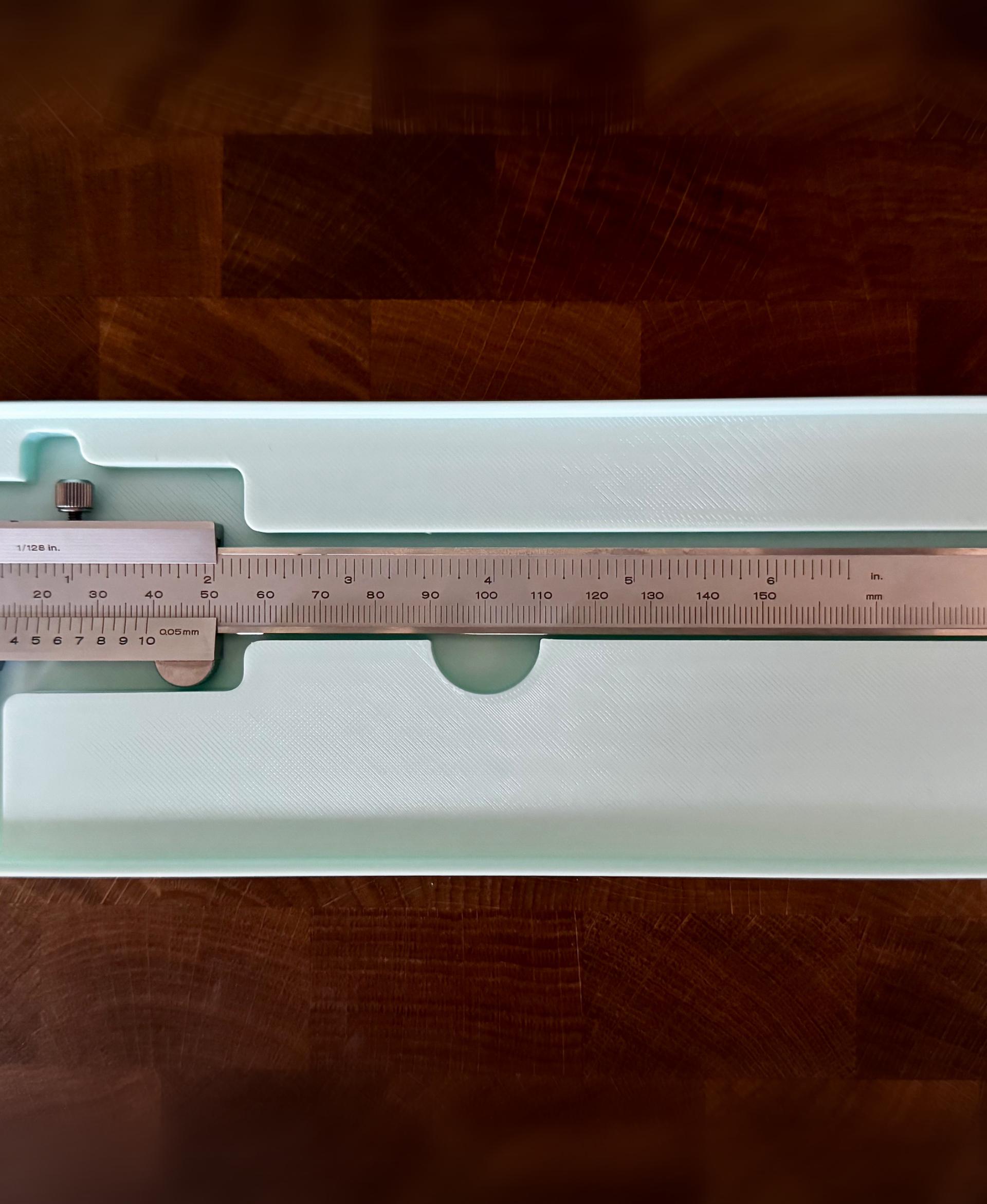 Mitutoyo MIT530-104 Vernier Caliper Gridfinity 6x2 3d model