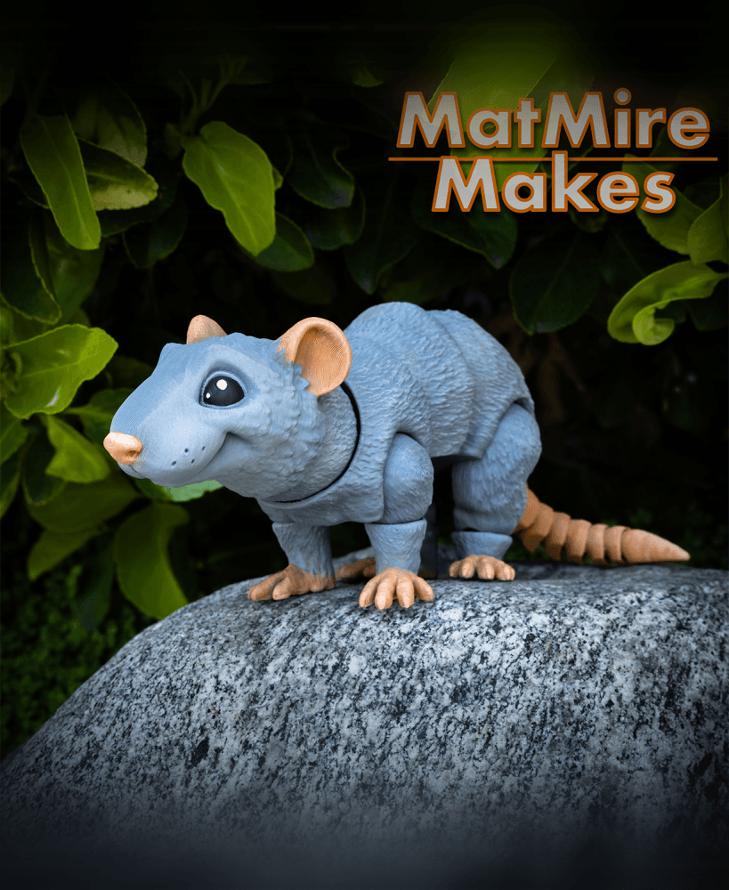 Rat - Articulated Figure 3d model