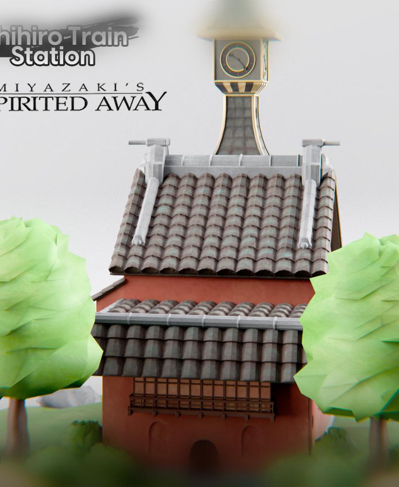 Chihiro's Train Station 3d model