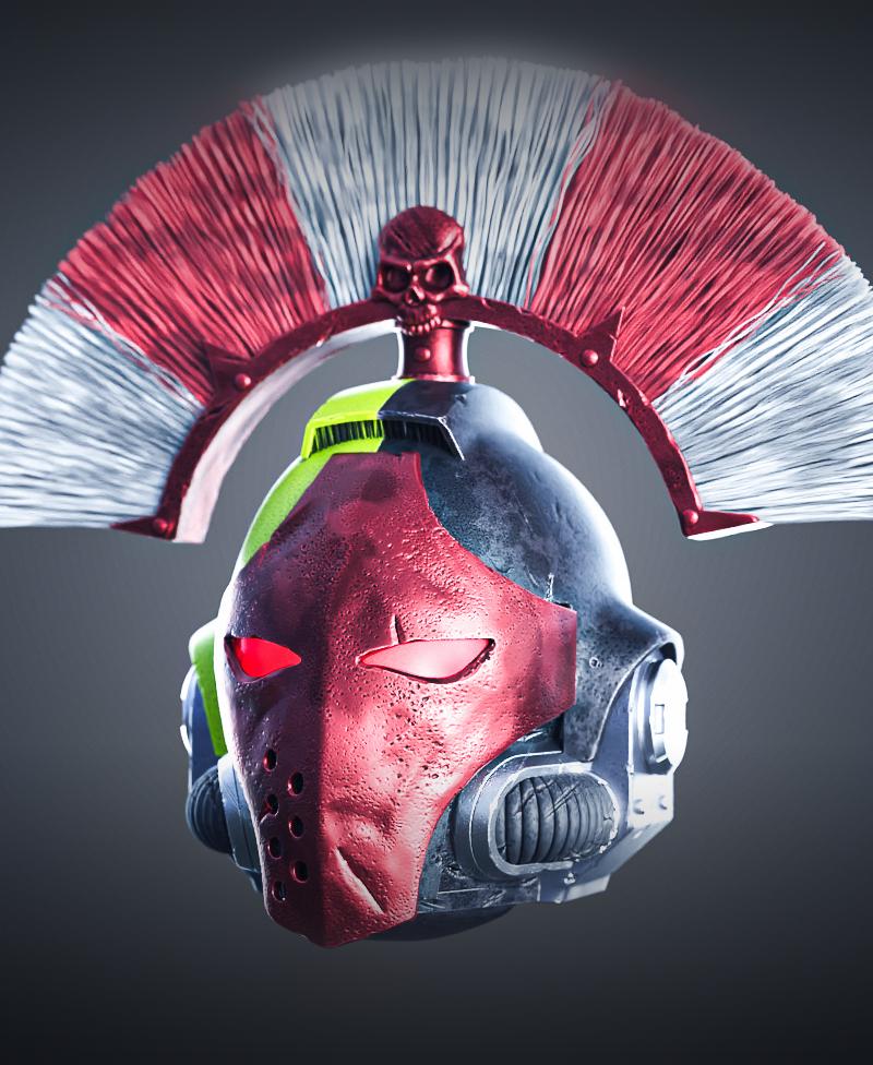 Space Marine Helmet - Tactical Relic 3d model