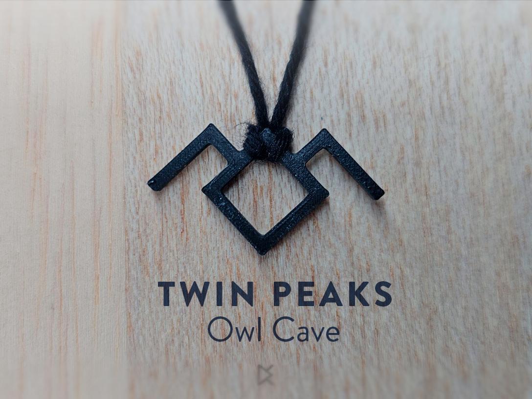 Owl Cave Pendant - Twin Peaks 3d model