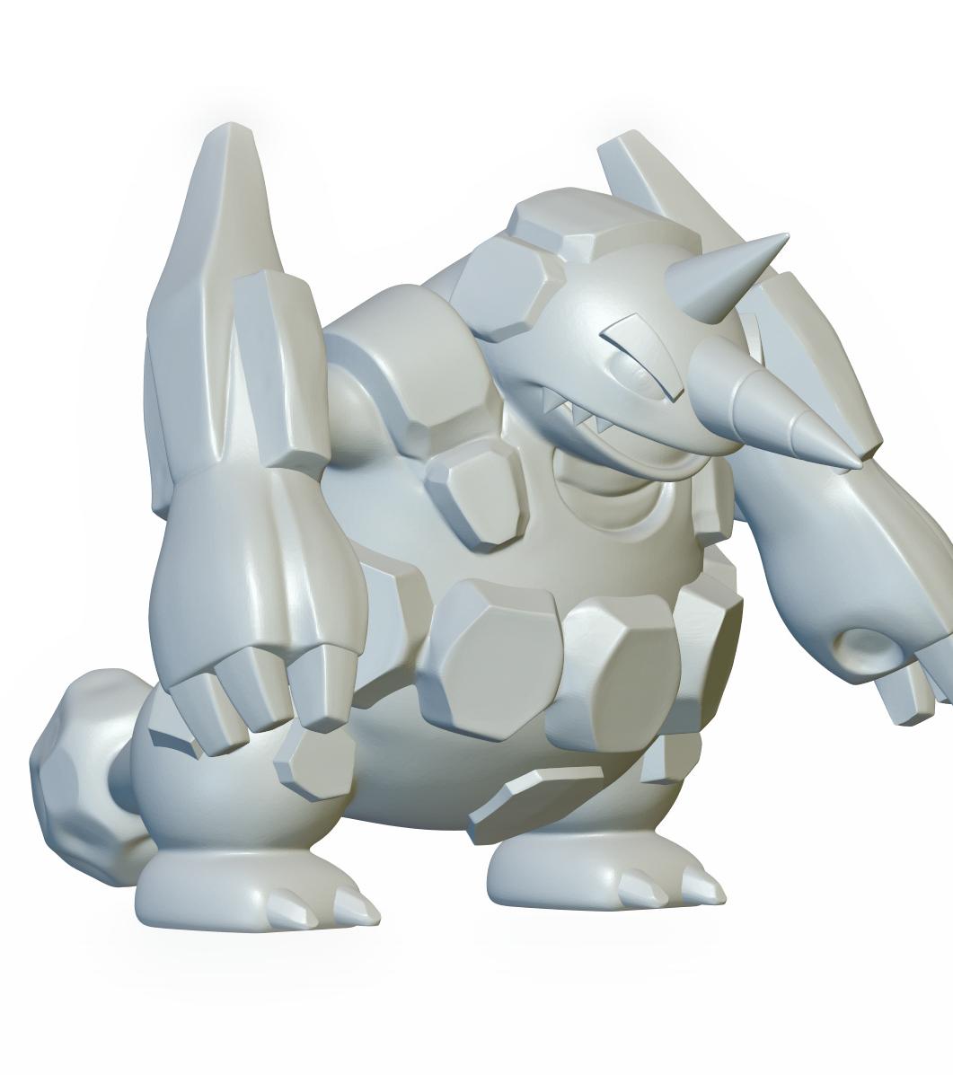 Pokemon Rhyperior #464 - Optimized for 3D Printing 3d model