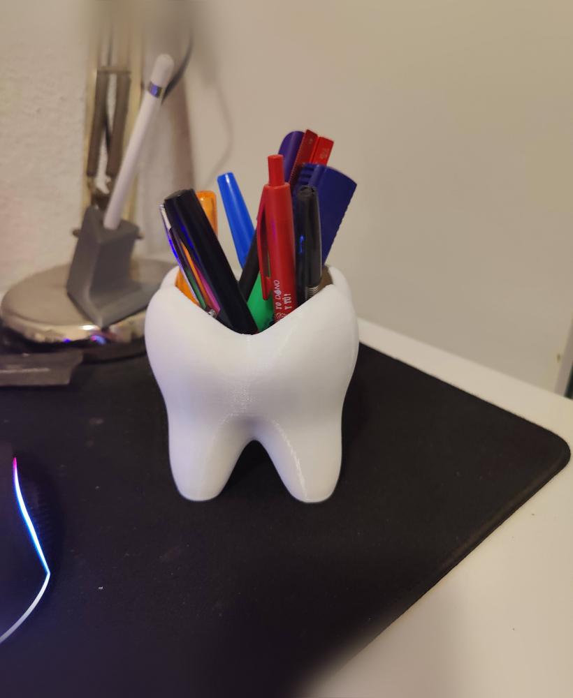 Tooth pencil holder 3d model