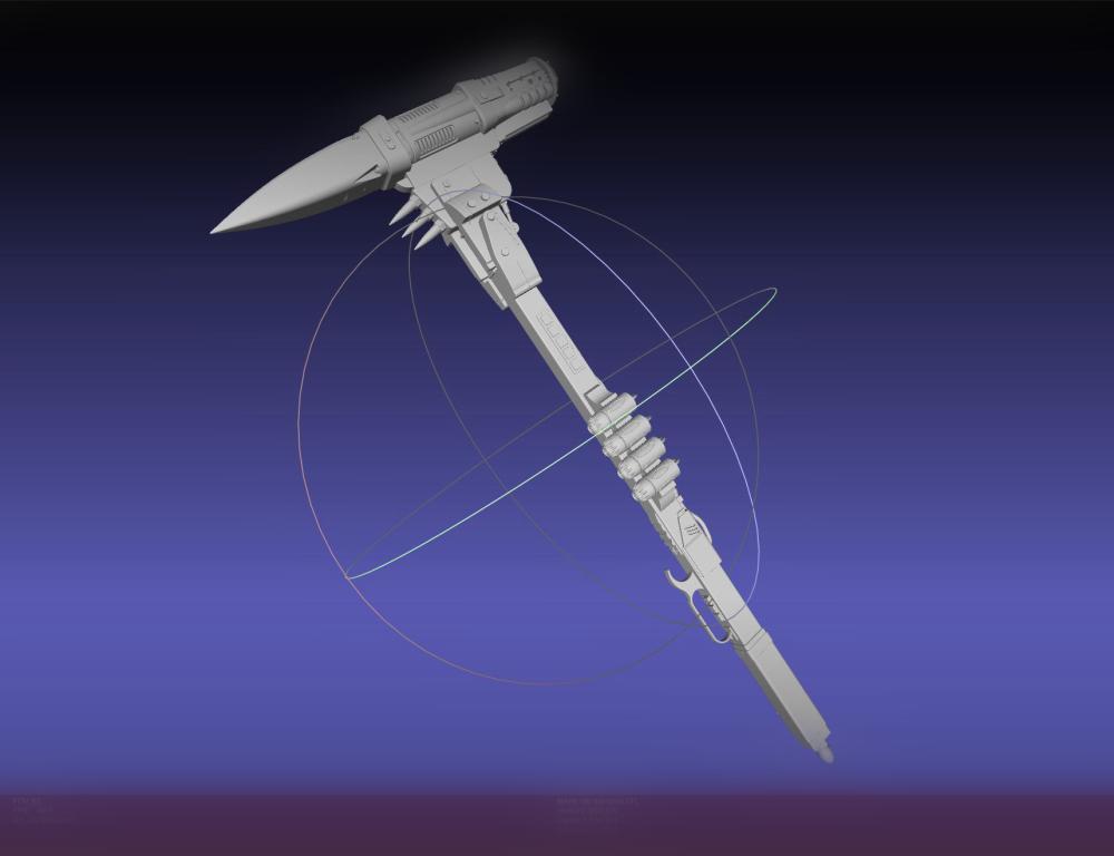 Battle Angel Alita Dr Ido Rocket Hammer Printable Assembly 3d model