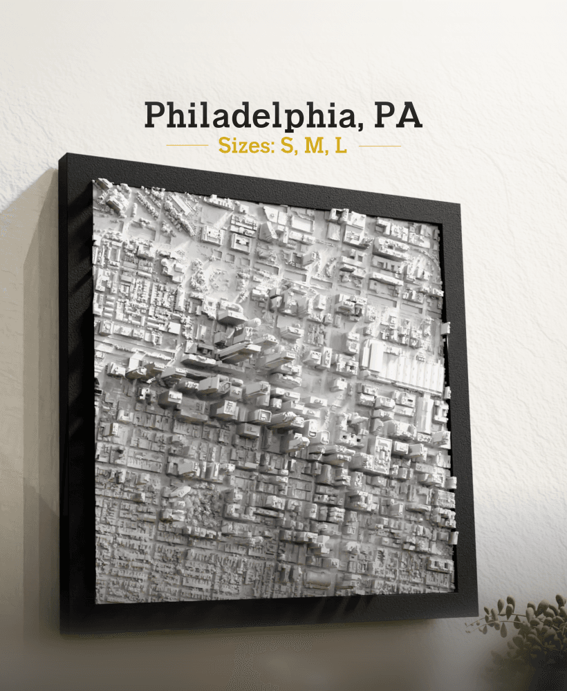 Philadelphia, PA - Small, Medium & Large 3d model