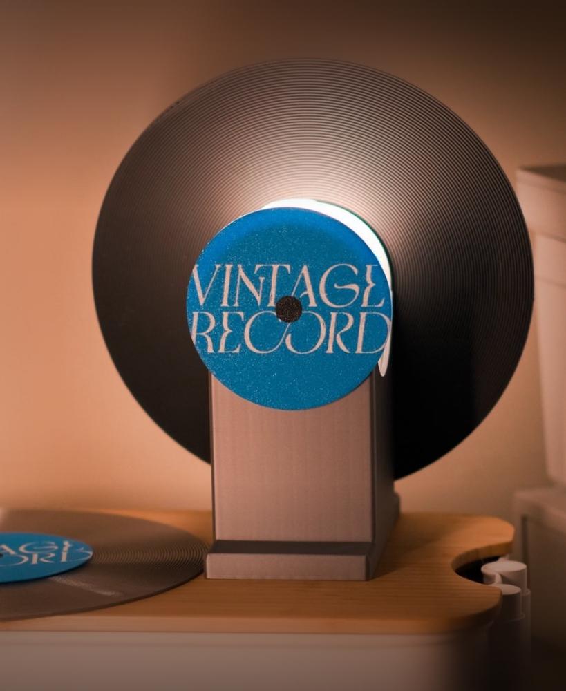 Vintage Music Records Lamp 3d model