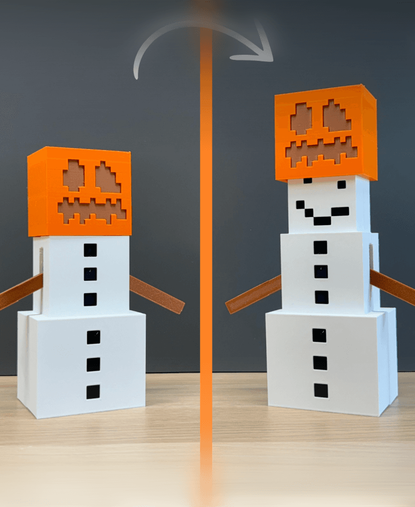 Minecraft Snowman Surprise 3d model