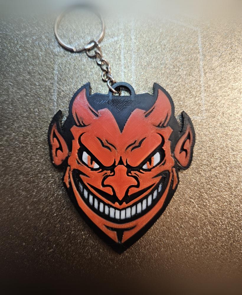 Halloween Devil Man Keychain 3d model