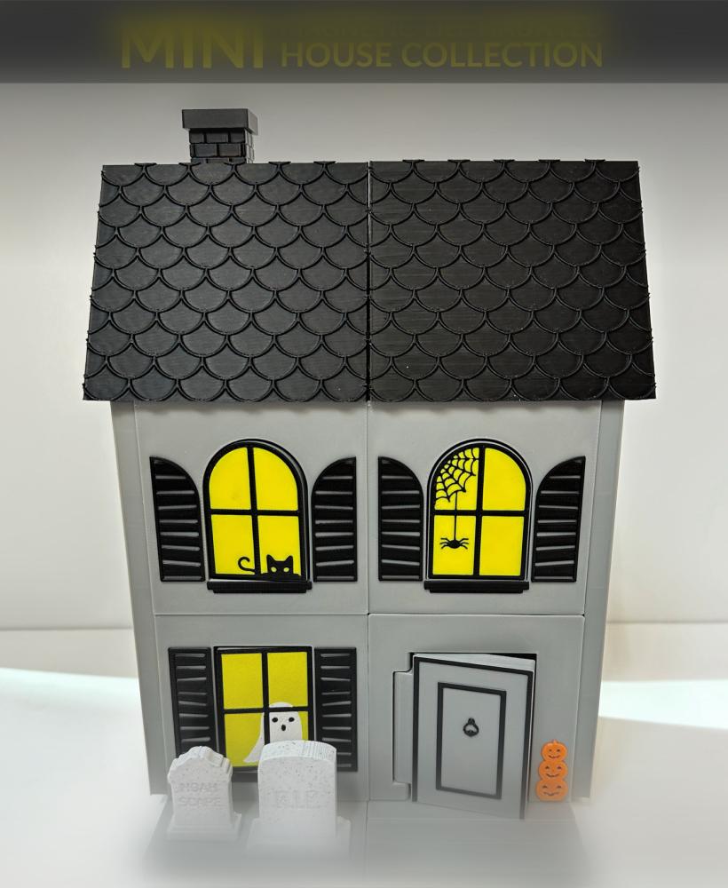 Mini Magnetic Tile Haunted House Collection 3d model