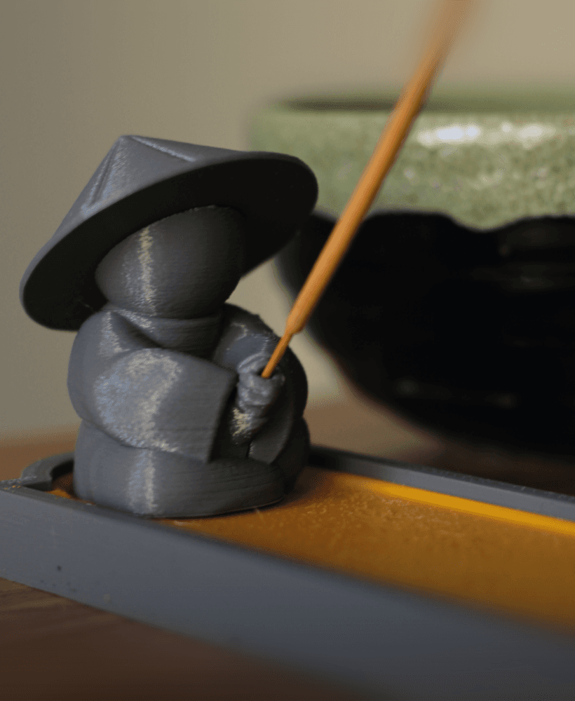 Asian Fisherman - Incense Holder 3d model