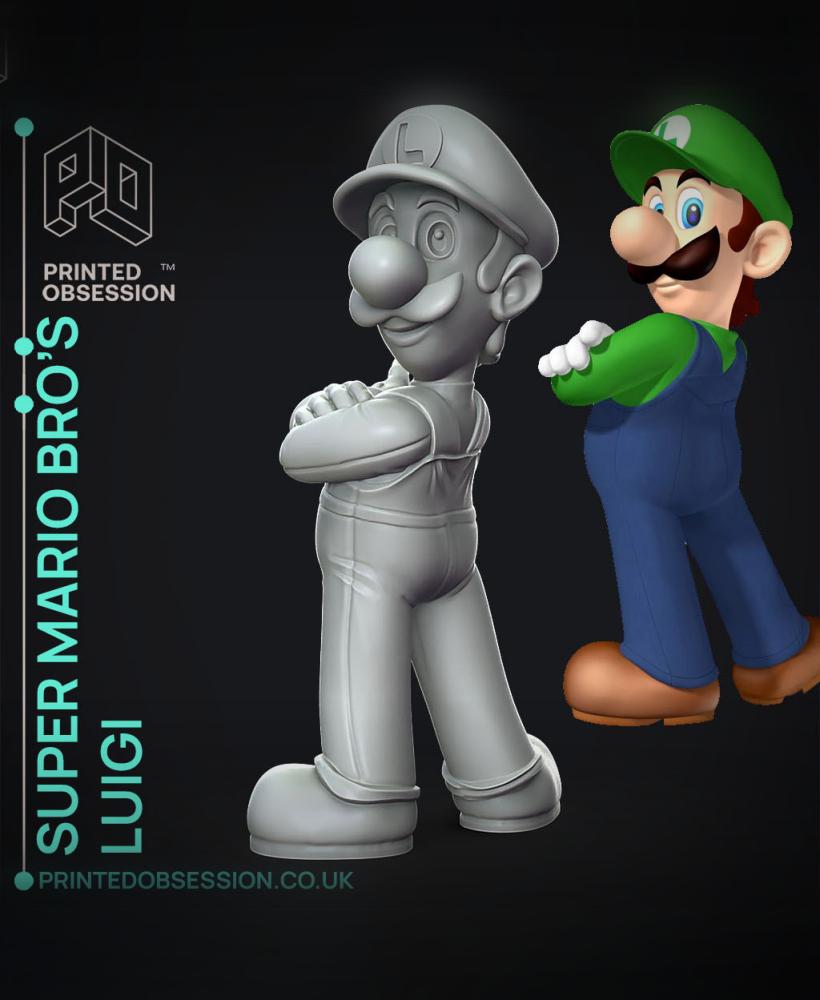 Luigi - Super Mario Bros. - Fan Art 3d model