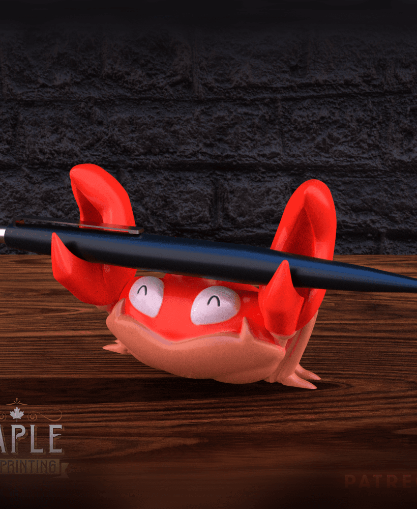 Krabby Pen Holder - Print in Place 3d model