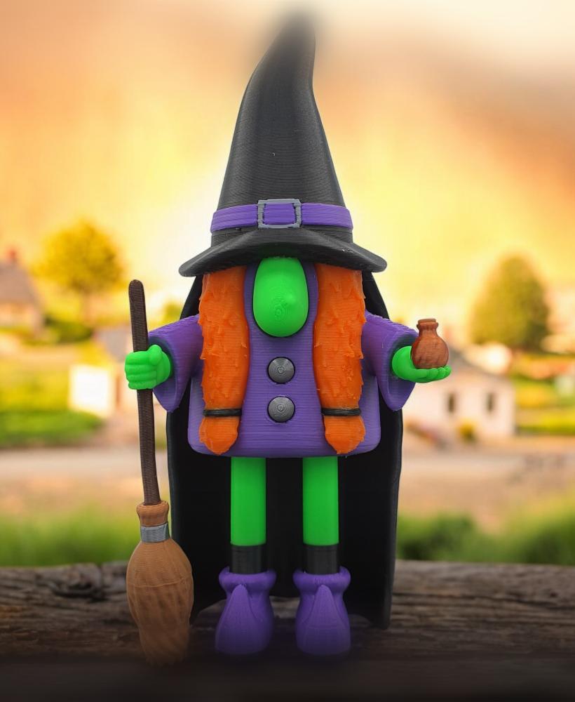 Gnome Witch - Gnomish Potion Witch Multi Part #throwback 3d model