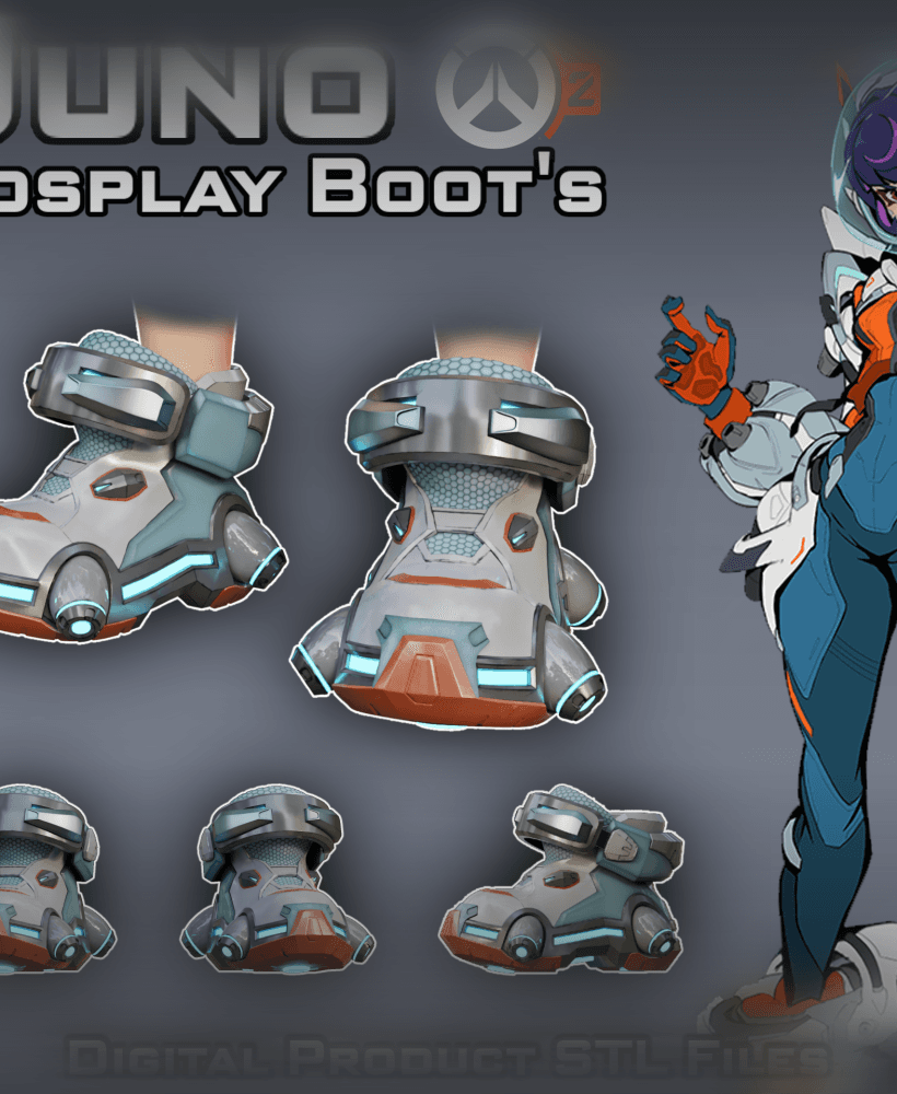 Si Fi Juno Space Ranger Boots Overwatch 2 3d model