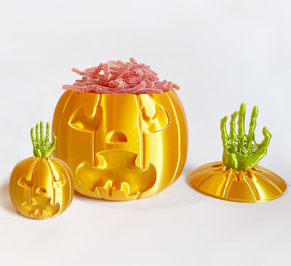 Zombie hand Pumpkin Halloween Candy Bowl 3d model