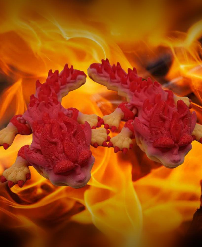 Mini Fire Dragon 3d model