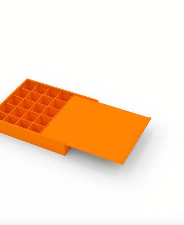 Box with sliding lid 3d model