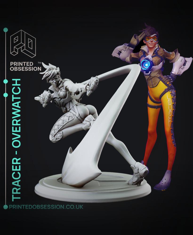 Tracer - Overwatch - Fanart Model 3d model