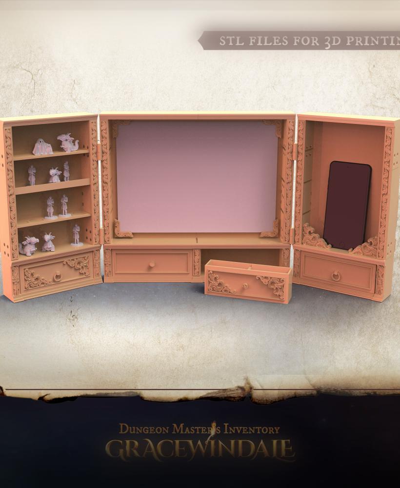 Mini Display / DM Screen 3d model